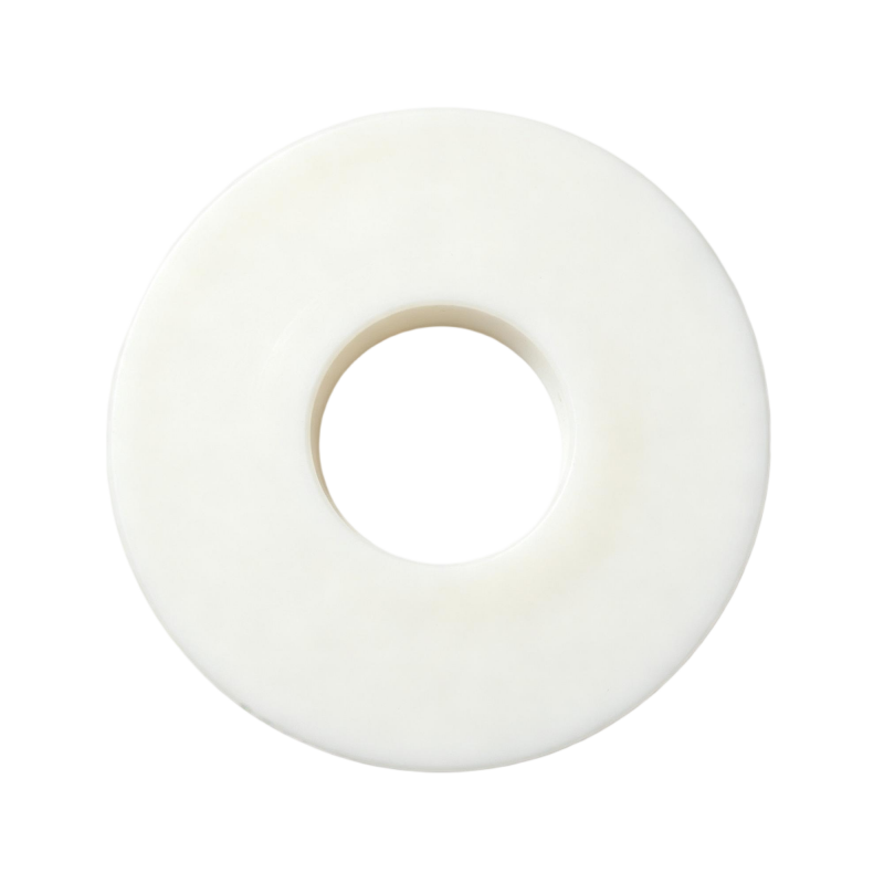 Nylon Step Flange Bushing, Wear Resistant PA6 Plastic Flange Washer, Custom Molded Plastic Bearing Sleeve for Machinery Equipment